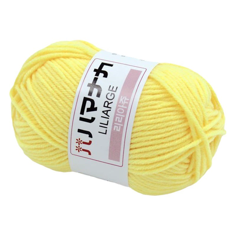 4 нити молочного хлопка Южная Корея чесаный молочный хлопок средняя грубая шерсть ручной работы DIY вязальный материал сумка Нитки для вязания крючком