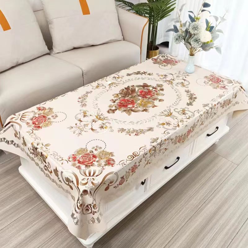 High-End National Color Fragrant Tablecloth Waterproof and Oil-Proof Tablecloth American High-End Tablecloth Dining Table Coffee Table Cloth Dropshipping