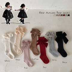 Children's socks stockings baby girl socks baby bow floor socks