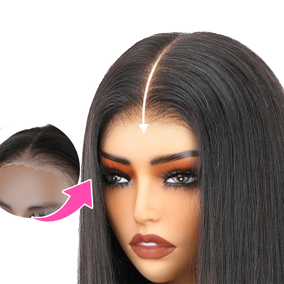 5x5 无胶头套真人发