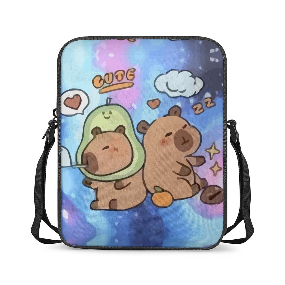 Transfronterizos Kapibara bolsa de hombro de impresión linda bolsa de hombro bolsa de montaña al aire libre bolsa personalizada