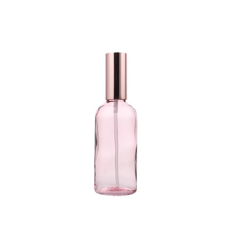 10-100ml桃ピンクガラススプレーボトル30ml 50ml香水精油プレススプレー化粧品分注ボトル|undefined