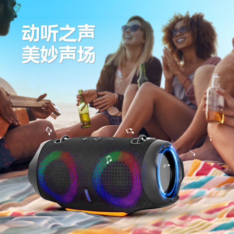 クロスボーダー新 XTRMM4 ストラップドラム 4 Bluetooth スピーカーポータブル屋外サブウーファーハイパワーオーディオカード|undefined