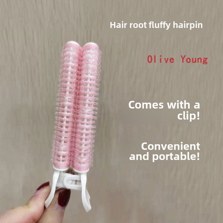 High Cranial Top Air Bangs Hair Root Fluffy Clip Front Hair Styling Artifact Curler Boxed Hairpin Hair Accessories Women_voghion.com