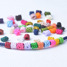 手工diy编织布网扣配件手链挂绳配饰纽扣菠萝结多色厂家直销批发