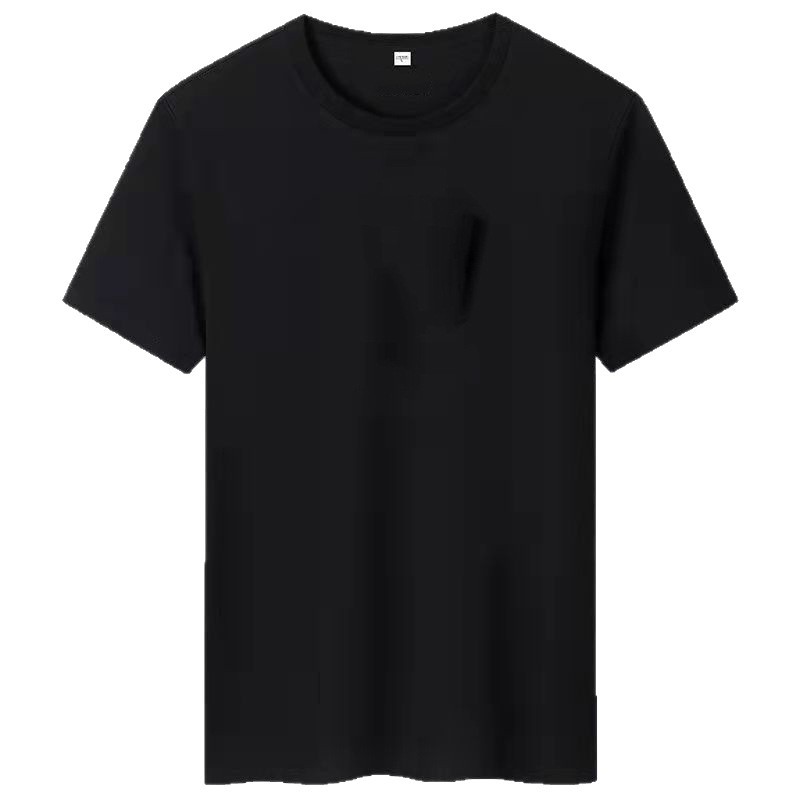 2026 verano pesado estilo americano frío solona hombro sólido camiseta de manga corta para hombres moda