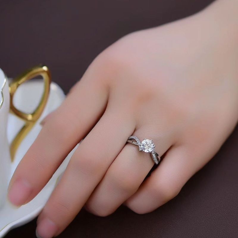 GI 人工合成男性ダイヤモンドノット I ダイヤモンドリング結婚指輪河南プロポーズカップル育成モデルガールフレンド用|undefined