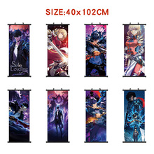 跨境直供40*102cm我独自升级动漫挂画 程肖宇/猎人角色周边装饰画