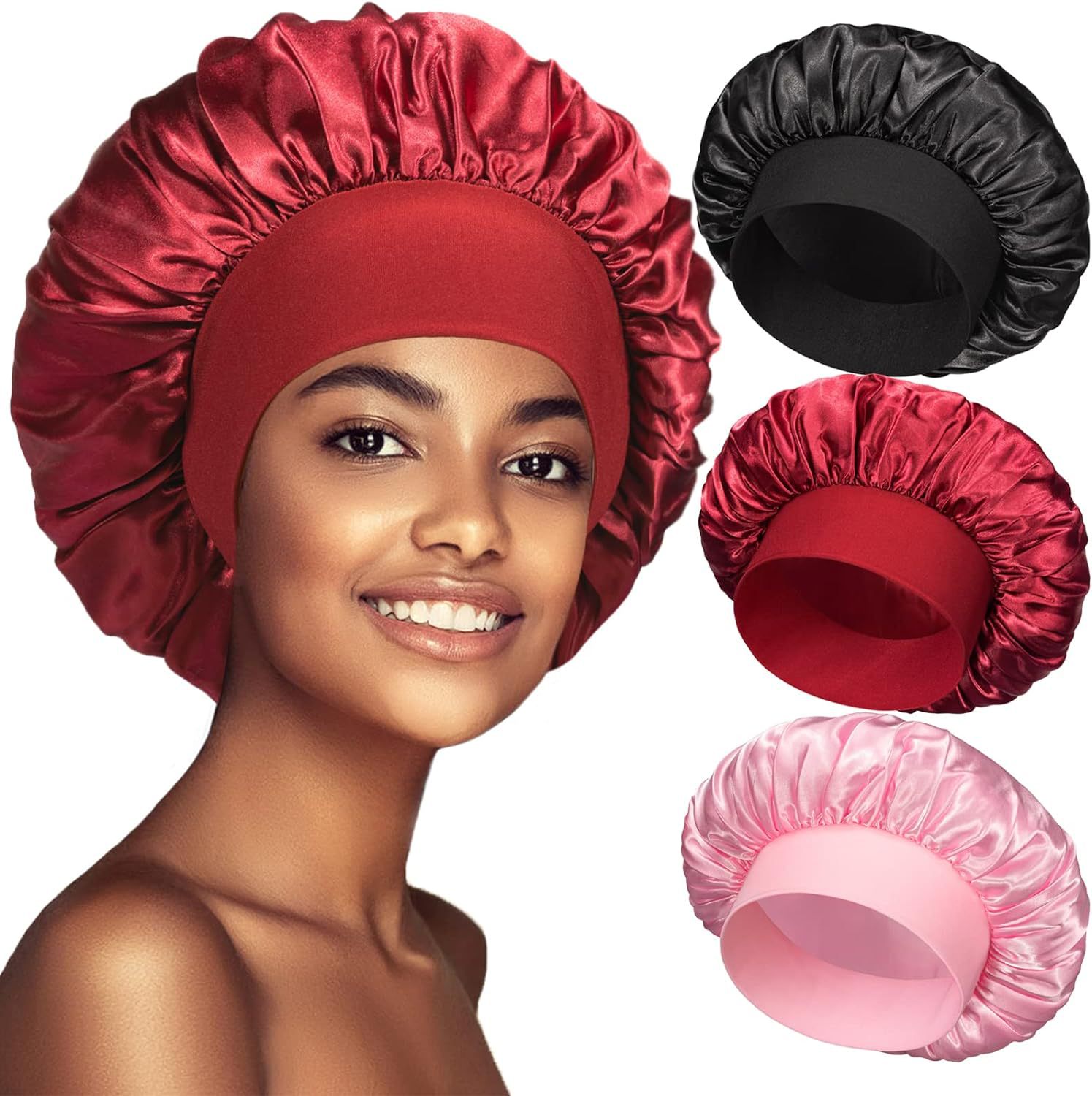 Foreign Trade Wide Edge High Elastic Headband Beauty Hat Bath Hat Beauty Hair Care Hat Women's Care Coloring Sleeping Hat