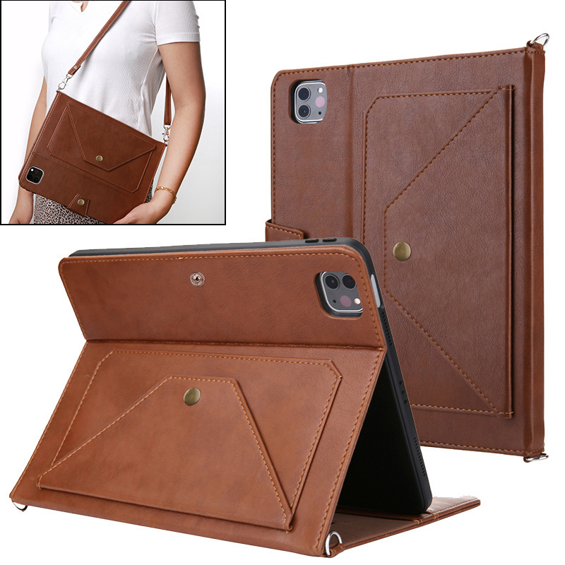 iPad Air11 2025 Pro11 Crossbody Strap Leather Protective Case Air45 iPad 11th Generation Tablet Case iPad Air11 2025 Pro11 Crossbody Strap Leather Protective Case Air45 iPad 11th Generation Tablet Case