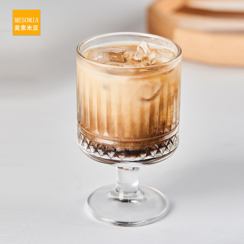 Mesoemia sunflower glass coffee cup cold brew ice latte glass household water cup juice cup