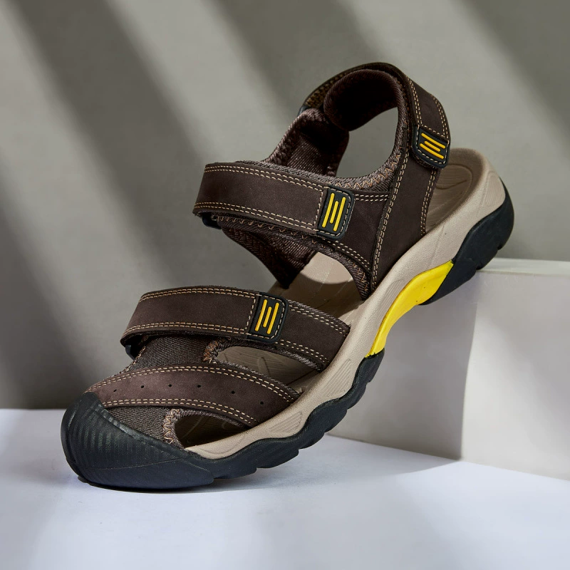 Пляжные сандалии большого размера из воловьей кожи первого слоя - партия