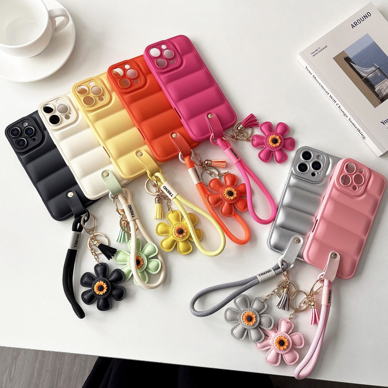 Suitable for iPhone 17 Mobile Phone Case down Jacket 16 Skin Feel 15 Anti-Fall 14 Anti-Fall 13 All-Inclusive Mobile Phone Case