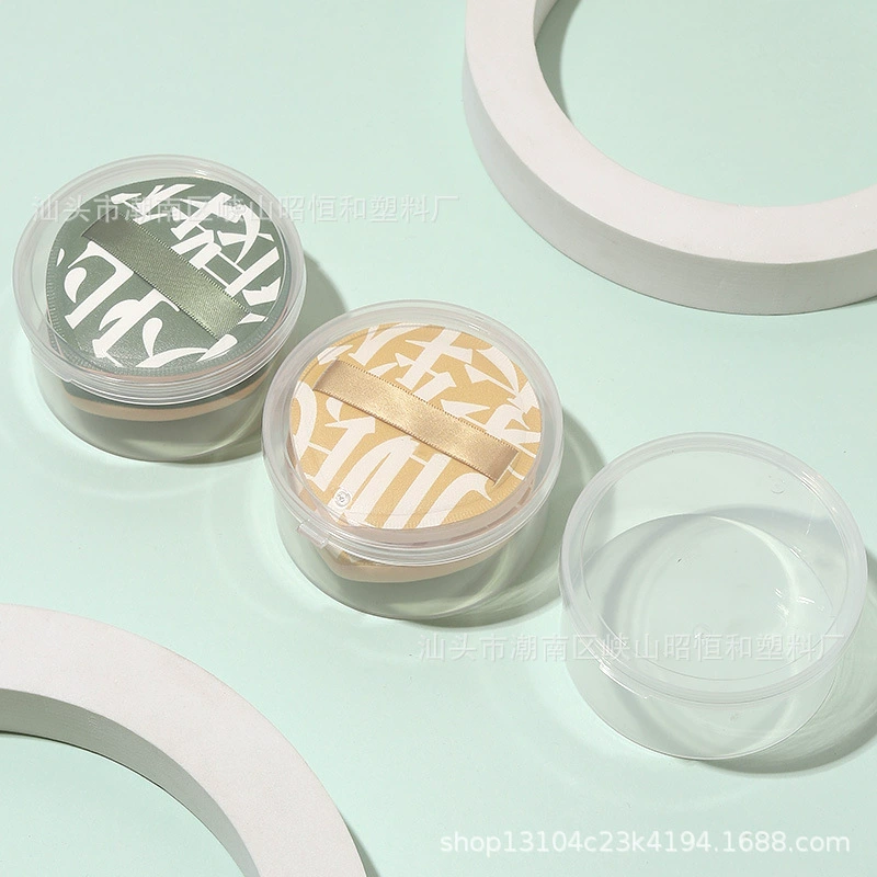 Две упаковки XL 100 точек порошок слойка ящик для хранения пустая коробка Пылезащитный портативный конфеты хлопка воздушной подушке прозрачный порошок слойка коробка