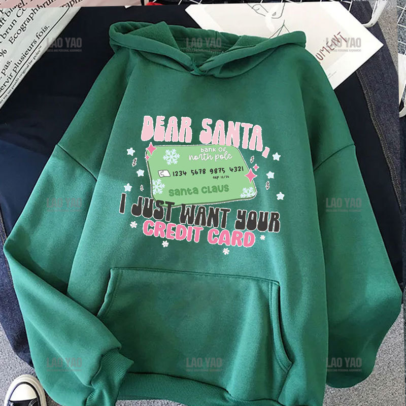 Merry Christmas Harajuku New Year Women Man Graphic Hoodies