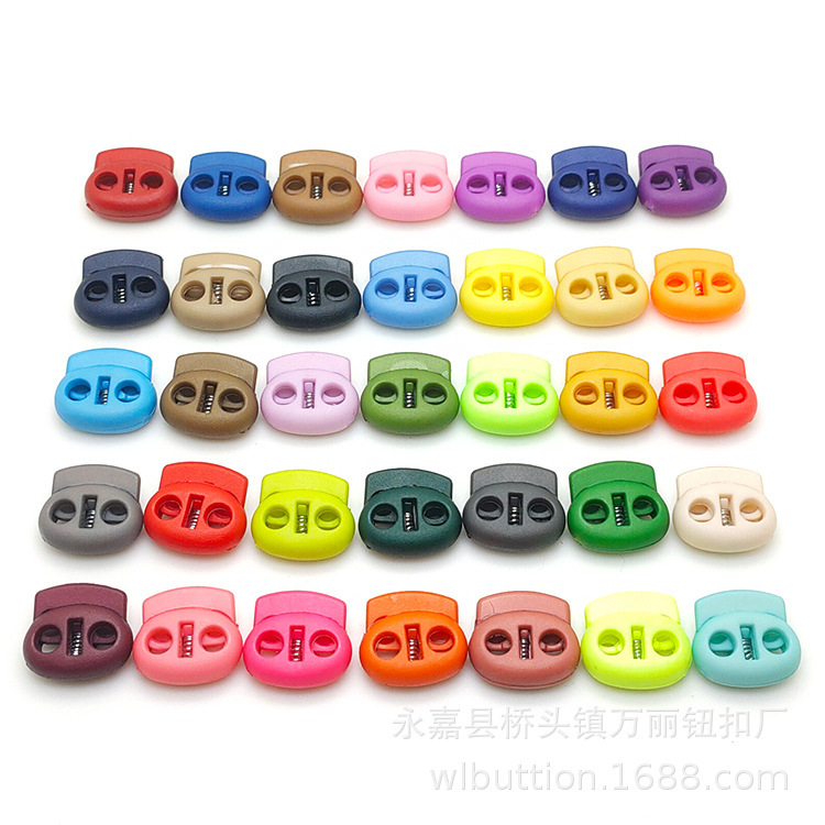 Buttons Wholesale Plastic Double Hole Piggy Nose Spring Buckle Adjustment Buckle Fastening Buckle Color Rope Buckle Lock Buckle Bell Buttons Wholesale Plastic Double Hole Piggy Nose Spring Buckle Adjustment Buckle Fastening Buckle Color Rope Buckle Lock Buckle Bell
