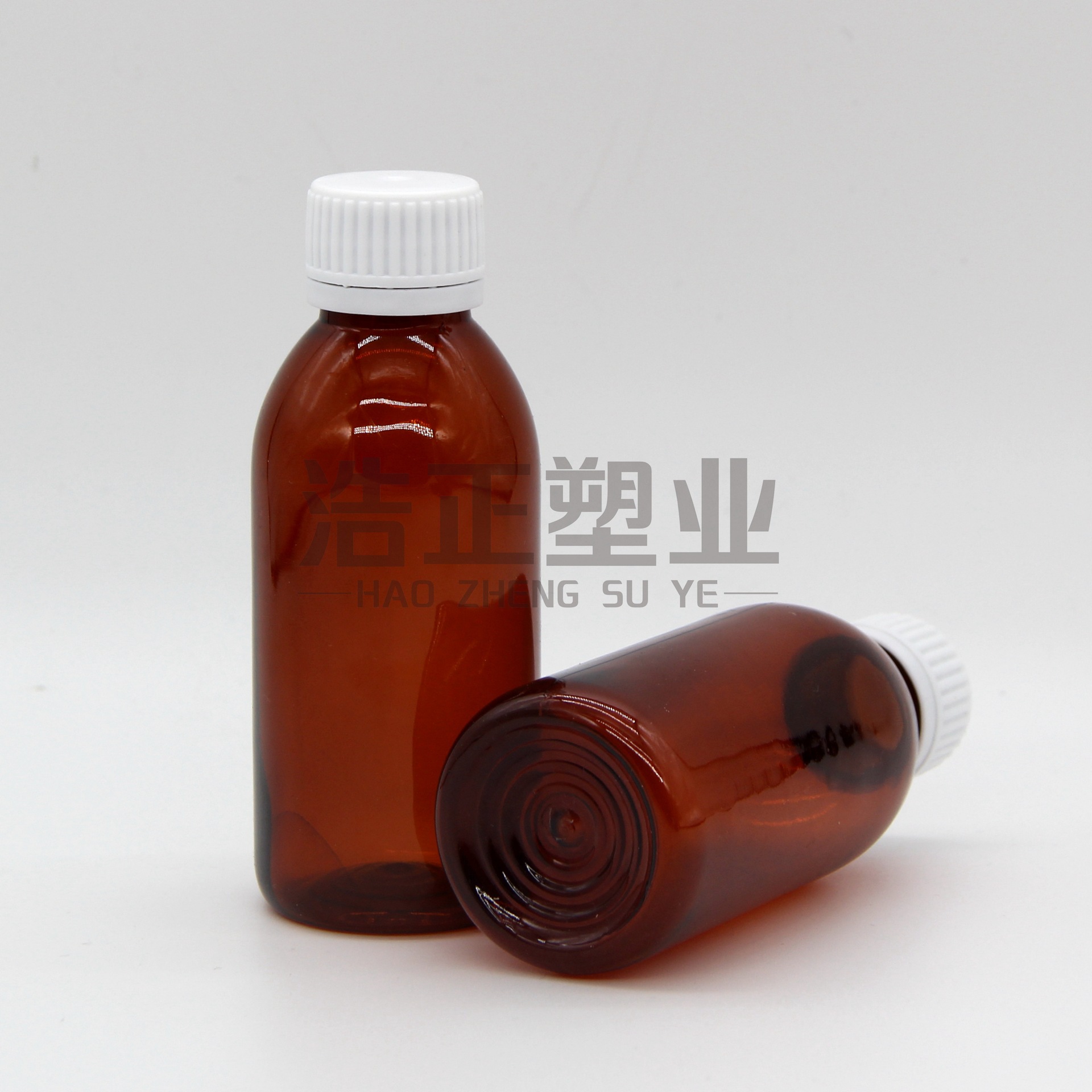 工厂直供塑料瓶150ml茶色口服液瓶PET保鲜盖糖浆瓶无刻度保健品瓶