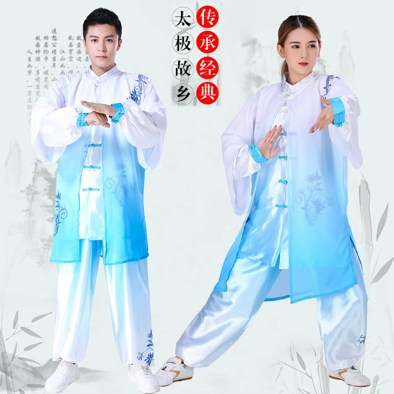 Новая Женская и Мужская одежда для тренировок по боевым искусствам Тай-Чи, Весенняя новая улучшенная весенне-Летняя женская одежда, костюм