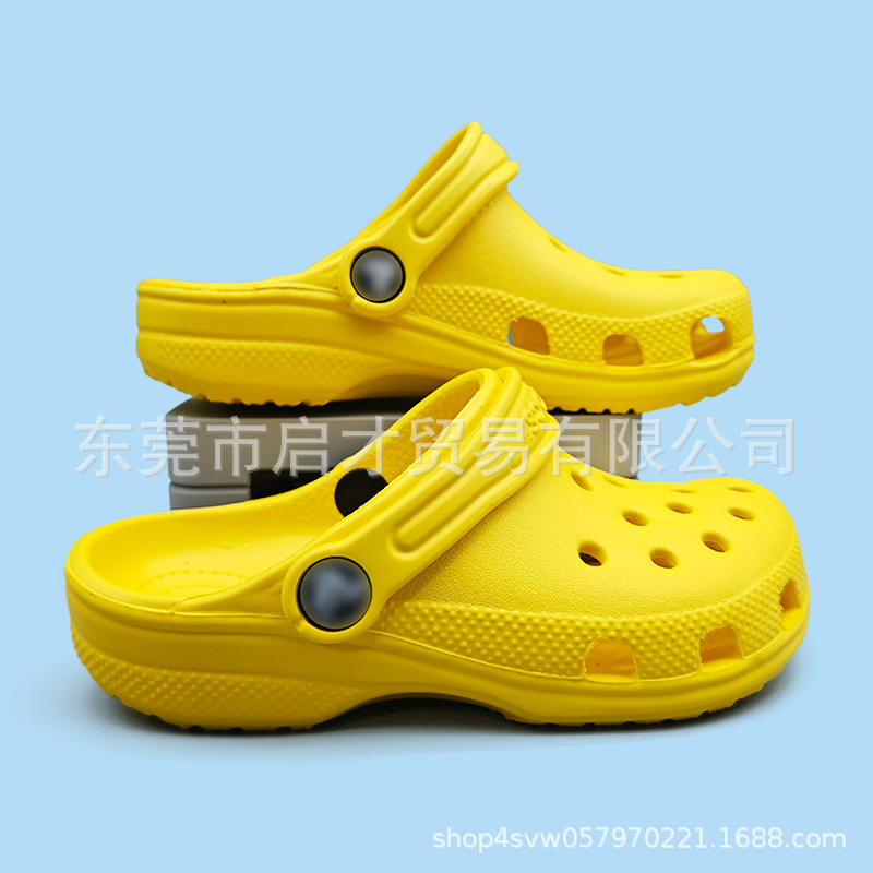 Cruz de niños pequeñas estrellas agujero zapatos de playa clásicos al aire libre logo hueco sandalias 10126