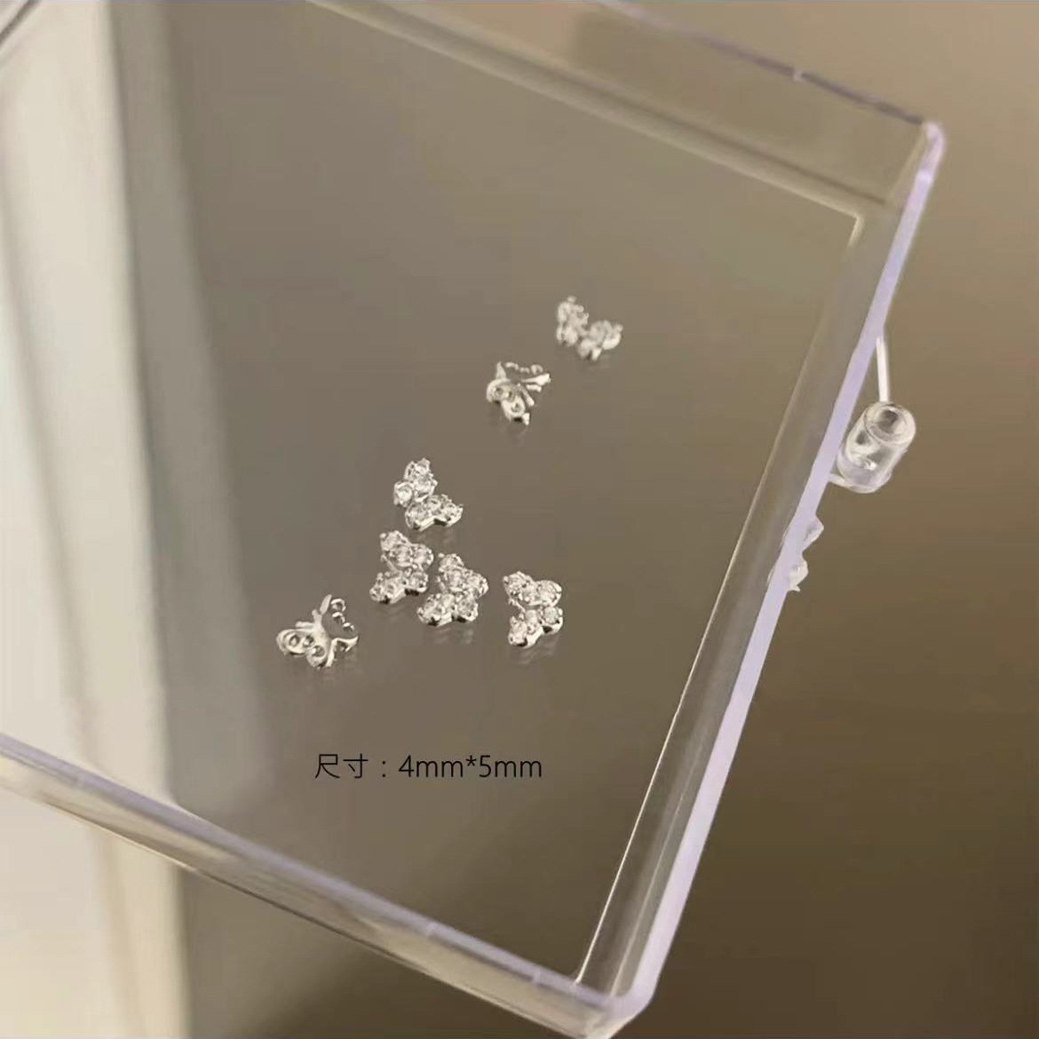 Celebridad de Internet nuevos accesorios de uñas Iris arco de alta retención de color ajuste arco de uñas diamante desgaste material de uñas diamante