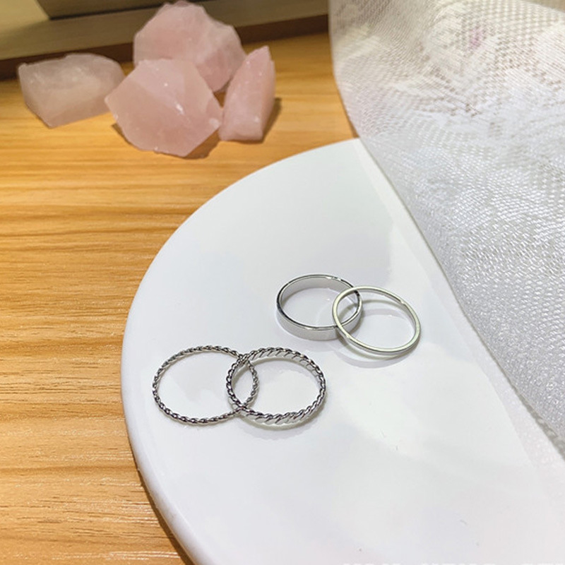超仙蝶四点セットの指輪女性ins個性食指戒ネット赤冷淡風小衆デザイン指環