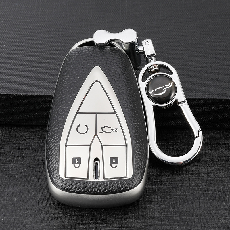Adecuado para Chang'an Auchan X5 clave caso Auchan X7/x7EV coche clave caso hebilla de control remoto de protección Shell