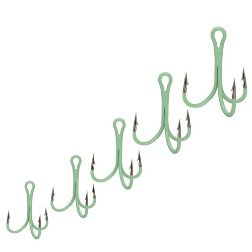 Weihe 2#4#6#8#10## Luminous three anchor hook set three hooks with barbed fishhook high carbon steel fishing hook cross-border