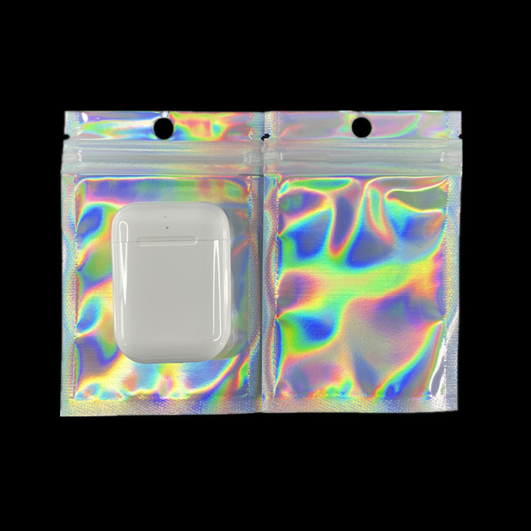 Joyería bolsa ziplock láser yin y yang bolsa de hueso tarjeta flash bolsa de embalaje de la cáscara del teléfono móvil bolsa de artes de pesca bolsa universal