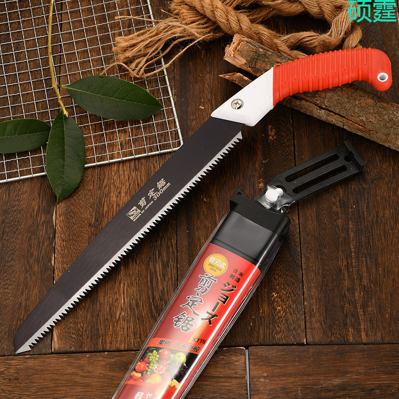 日本进口大白鲨手锯特快高锰钢锯树锯子手锯锋利钢锯锯木神器手工|undefined
