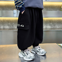 男童卫裤春秋装儿童长裤2025新款韩版百搭小男孩宝宝秋季灯笼裤子