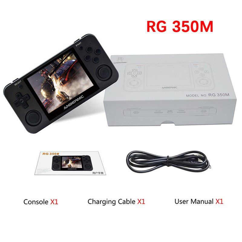 Cross-Border New Rg350M Open Source Handheld Tony Handheld Game Console Retro Ps2 Game Amber Nick Fc1 Wholesale