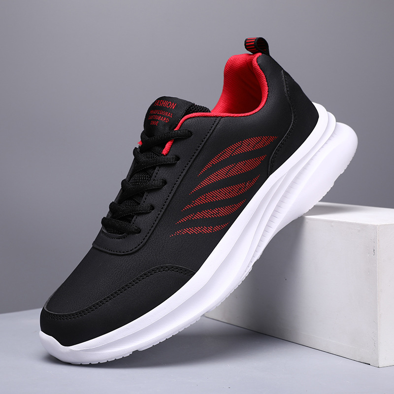non-slip black lightweight men's autumn casual footwear for leisure