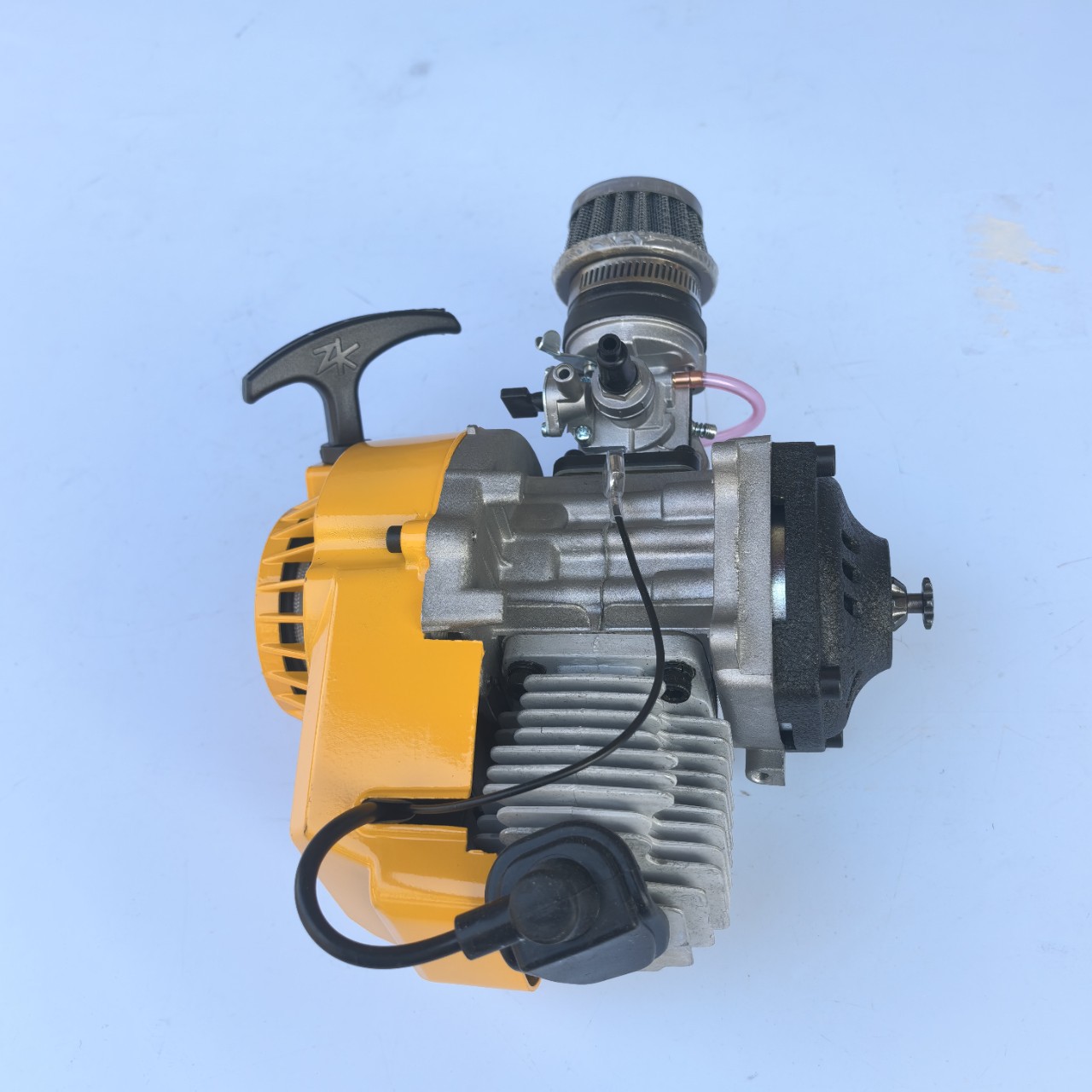 Mini Motorcycle Accessories 49Cc Xiaoliya Off-Road Two-Stroke Engine Gasoline Engine with Gearbox Yellow