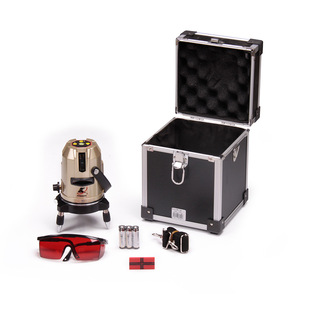 Kraftwell Red Light Level Meter High-Precision Laser 2-Line 3-Line 5-Line Infrared Anti-Fall Dust-Proof Leveling Meter
