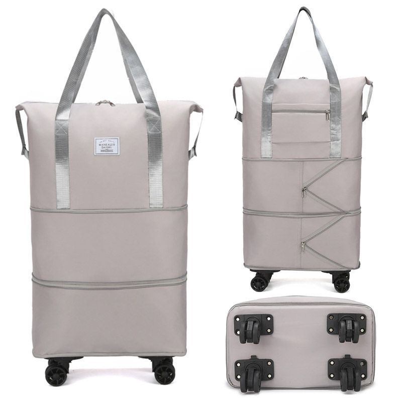 大容量トラベルバッグ、荷物バッグ、ポータブル短距離ユニバーサルホイール、出張収納トラベルバッグ、マタニティプーリーメーカー|undefined