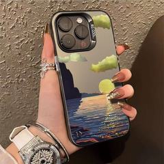 海边日落适用苹果17Promax手机壳个性元气壳iPhone16/15/14欧美13
