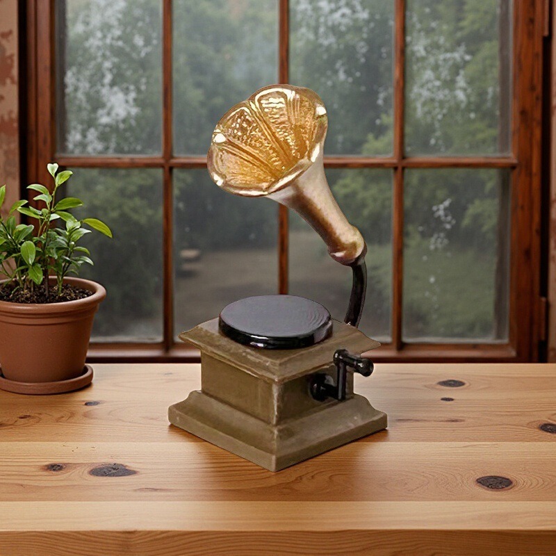 Miniature Model Decoration Photo Toy Scene Ob11 Small Rag Doll House Accessories Retro Mini Gramophone Decoration
