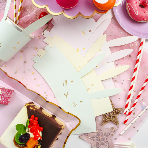 Easter party supplies rabbit paper cups photo prop rabbit party decoration picnic Easter rabbit cups