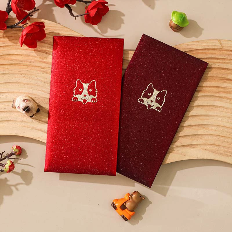 Creative red envelope, cute pet pattern, children's red envelope, frosted hot stamping, wedding blessing, gift-giving, universal red envelope bag