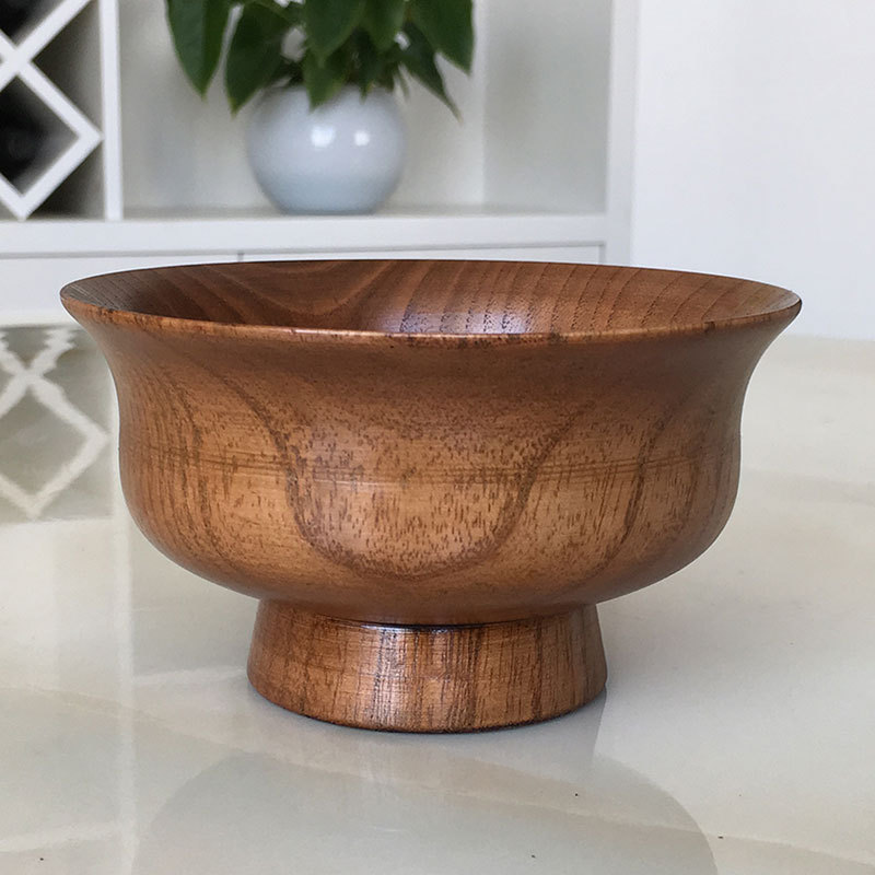 Directo de fábrica creativa de leche mongol tazón de primera clase de madera Xizango tazón redondo de mantequilla tazón de madera Xizango