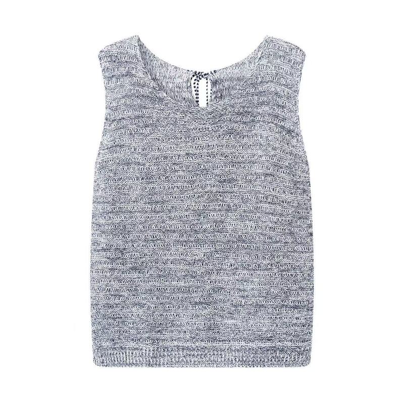 M**Meng Women's Clothing 2026 Summer New Casual Versatile Slimming Sleeveless Vest Knitted Top for Women 5H6131981