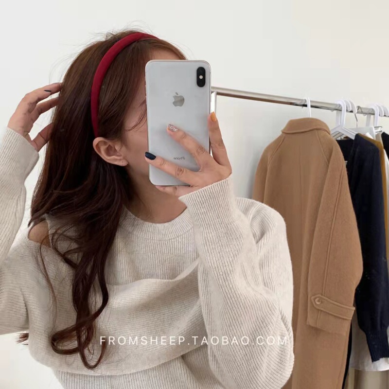 Korean Red Fine Headband for Women with High Skull, Retro and Versatile for Going Out, Pressure Hair Headband, Spring & Fall Ins Hairpin Hair Accessory Korean Red Fine Headband for Women with High Skull, Retro and Versatile for Going Out, Pressure Hair Headband, Spring & Fall Ins Hairpin Hair Accessory