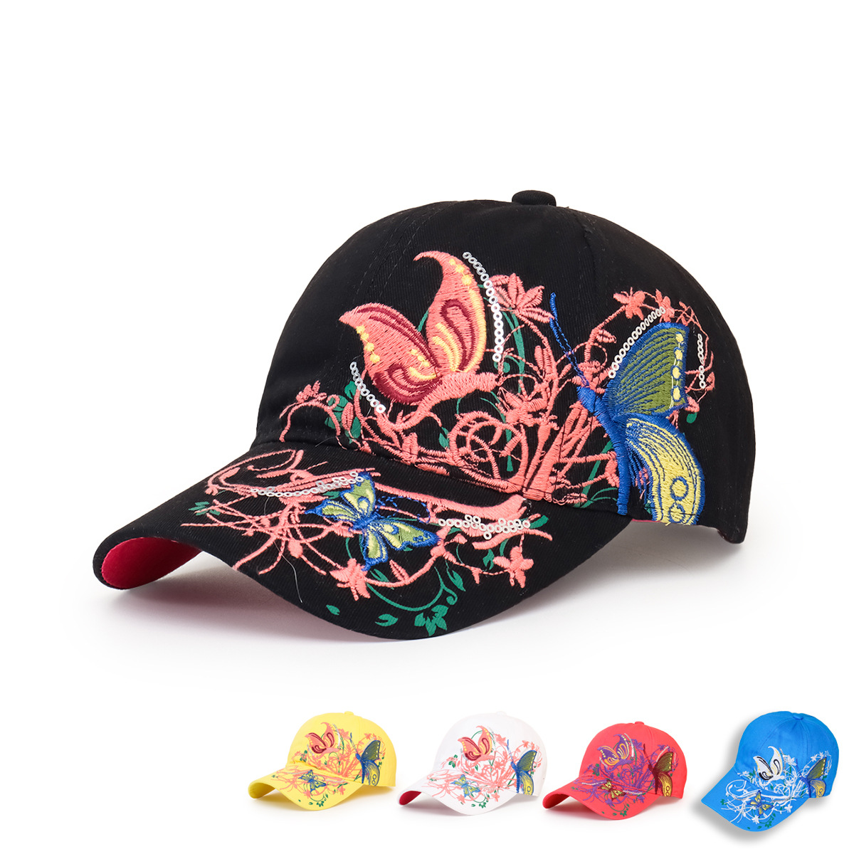 Ethnic Embroidery Butterfly Baseball Cap Wholesale Nihaojewelry display picture 19