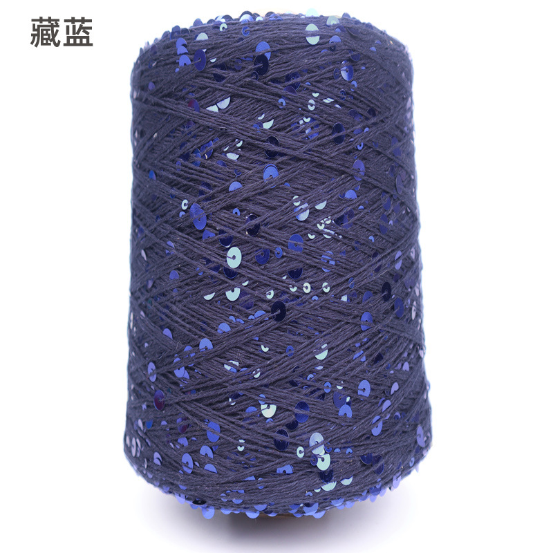 Silk Yue / mano DIY hilo de algodón multicolor brillante 3mm + 6mm sequilla 250 gramos de hilo de aguja de ganchillo