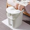 household With cover increase in height Paojiao bucket thickening Plastic bucket Foot bath basin A lower leg Foot bath Wash one's feet Artifact