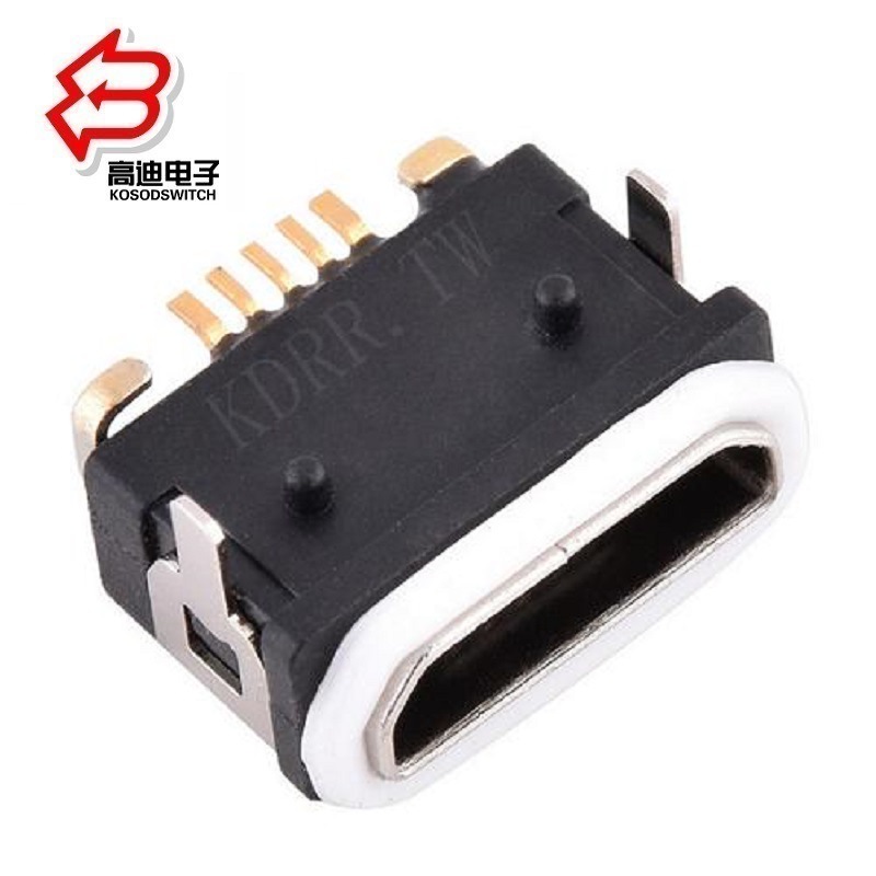 防水USB MICRO插座批发  厂销防水USB母座  Micro贴片USB插口防水