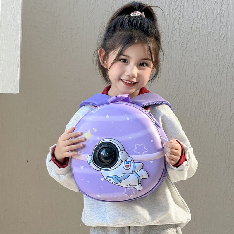 Cartoon astronauta mochila infantil jardín de infantes niños lindos niñas mochila preescolar 3 años mochila 5 años