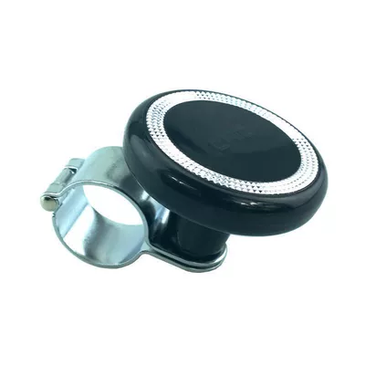 Steering wheel booster with steel ball bearing booster ball labor-saving device labor-saving ball auxiliary device steering wheel control (Steering wheel booster) - black