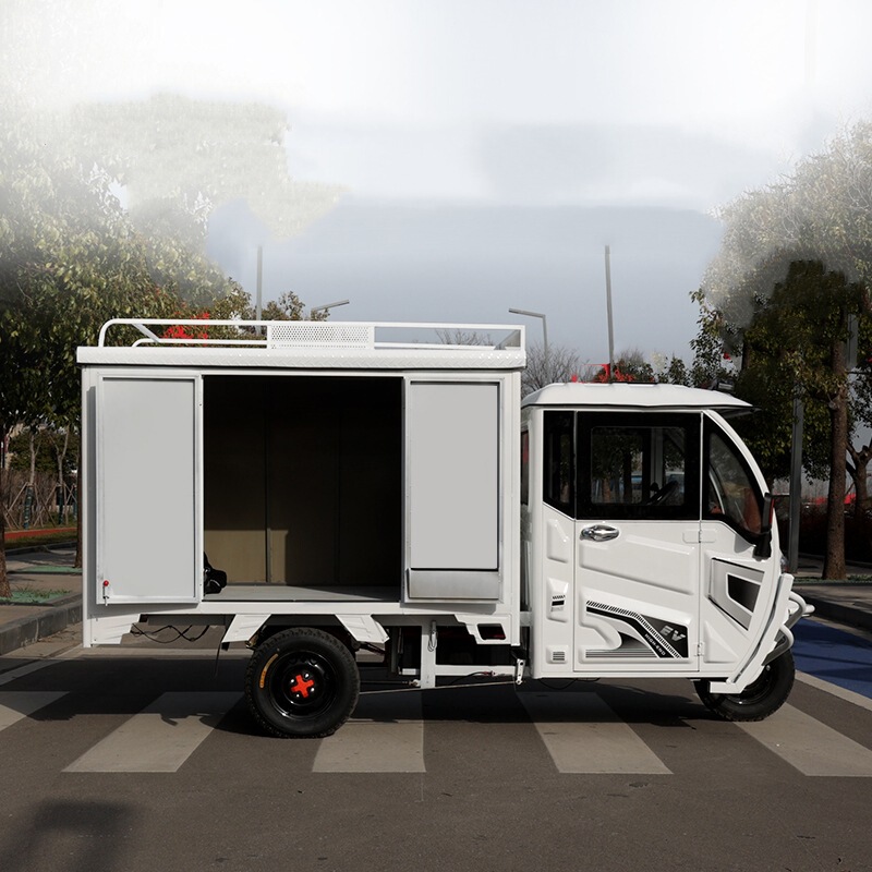 Closed Express Delivery Truck, Electric Tricycle, Cargo Transport Truck, Small Covered Cargo Truck, Postal Delivery Truck, Customized