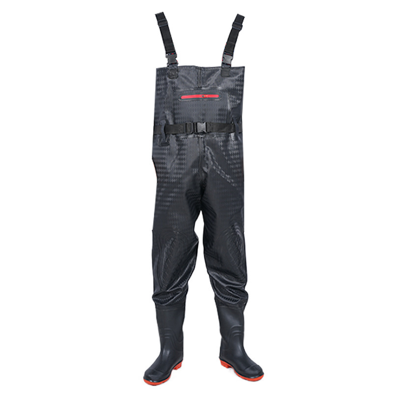 半身の下のズボンは厚くて耐摩耗性の防水の服の一体の連体の雨靴の全身の雨のズボンの渉水のズボンです。|undefined